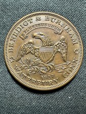 (1837) Waterbury CT HT-104a (R-3) Benedict & Burnham Hard Times Token picture