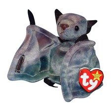 Ty Beanie Baby Batty the Ty-dye Bat - MWMT picture