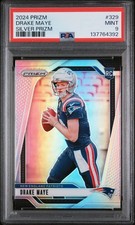 Drake Maye 2024 Panini Silver Prizm RC #329 picture