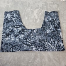 Just My Size Women's 4X Plus Blue Black Butterfly Active Capri Leggings 20.5