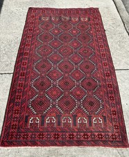 Turkoman Tribal Handmade Semi Antique Bohkara Oriental Rug 75”x 43” Full Pile picture