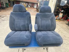95-98 CHEVY SILVERADO SUBURBAN GMC SIERRA BLUE BUCKET SEATS picture