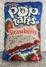 Vintage Kellogg’s Pop-Tarts Frosted Strawberry Collectors Plush Pillow 18x12 picture