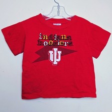 Vintage Indiana Hoosiers NCAA IU Salem Sportswear Single Stitch Shirt Youth 4T picture