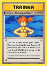 Misty's Determination - 80/108 - Uncommon (Mp) XY Evolutions - Trainer - Support picture