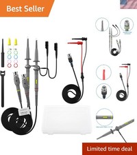 Durable 100MHz Oscilloscope Probes with Interchangeable Tips - Ideal for Testing picture