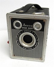 Vintage Ansco Shur Shot Box Camera - 120 Film - Made in U.S.A. picture