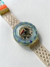 JELLY BUBBLES VINTAGE 1992 Swatch Scuba 200 SDK104 - New Old Stock Box & Papers picture