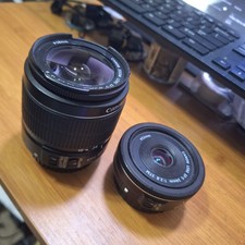 Canon EF-S 24mm f/2.8 STM Pancake Lens & EF-S 18-55mm Lens picture