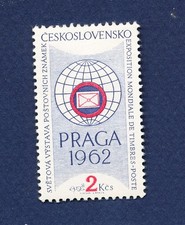 (86)   CZECHOSLOVAKIA - Scott 1030 - LH - Prage 62 - 1962 picture