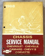1968 Chevrolet Chevelle Camaro Chevy II Corvette Chassis Service Manual OEM GM picture