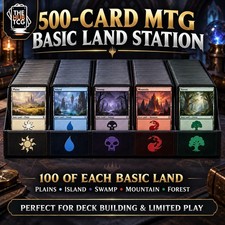 500 Basic Land MTG Lot | 100 of Each Land Type | Magic the Gathering MTG Cards picture