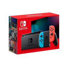 Nintendo Switch with Neon Blue and Neon Red Joy‑Con - Japan Import with US Plug picture