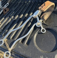 Vintage Sliester Bit Auberry USA Stainless Steel Mechanical Hackamore #40 9 inch picture