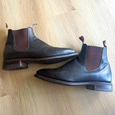 R.M. Williams Men’s Brown Leather Chelsea Boots US11.5 AU10+G picture
