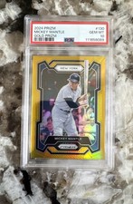 Mickey Mantle 2024 Panini Prizm - #130 Gold Prizm #10/10 PSA 10 GEM-MT picture