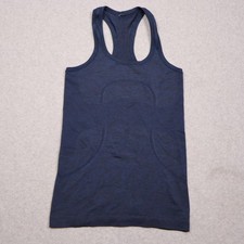 Lululemon Swiftly Tech Tank Top Womens 4 Blue Racerback Athletic Yoga Gym picture