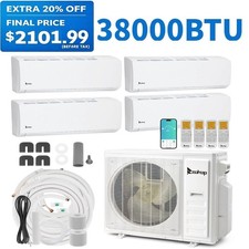 38000 BTU Qual 4 Zone Mini Split Air Conditioner w/Heat Hump (9K+9K+12K+18K BTU) picture