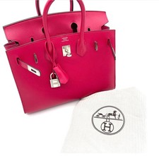 Hermès Birkin 25 Rose Tyrien Epsom Leather palladium hardware store picture