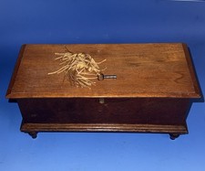 Antique Small Blanket Chest With Key Dated 1855 Original Paint Lidded Till picture