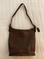 Coach Vintage 1999 Legacy Slim Duffle Sac,  Brown Leather, #9069, Preowned picture