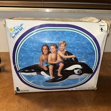Vintage 1997 Intex The Wet Set # 58561 Inflatable Whale Ride-On Open Box picture