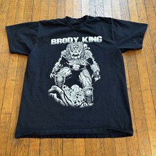 Brody King Predator Exclusive T-Shirt Men’s Size L Black AEW Pro Wrestling picture