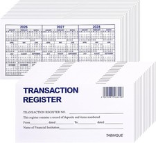 24 Pcs Check Registers For Personal Checkbook Easy To Read picture