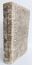 1598 COMEDIES of TERENCE ILLUSTRATED by AMMAN antique VELLUM MANUSCRIPT BINDING picture