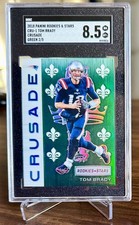 2018 Panini Rookies & Stars Crusade Green /5 Tom Brady SGC 8.5 picture