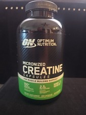 Optimum Nutrition Micronized Creatine Monohydrate Capsules 200 Caps Exp 07/2028 picture
