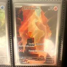 Pokemon Charmander SV Scarlet & Violet 151 Rare Full Art Holo 168/165 picture