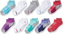 Free Country Girls Quarter Socks - 10 Pairs picture