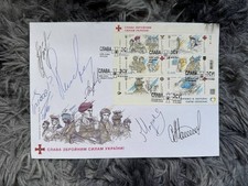 FDC «Armed Forces of Ukraine» with cancellation and autographs picture
