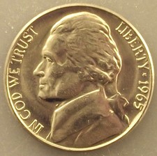 1965 P Jefferson Nickel BU Gem Uncirculated Coin From Mint Roll picture