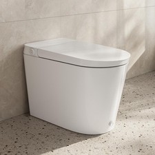 HOROW N30 Non-Electric Bidet Toilet Tankless ADA Chair Height Dual Nozzle Wash picture