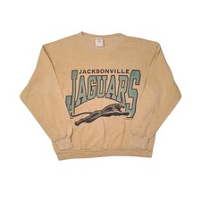 Vtg 90s Jacksonville Jaguars Banned Logo INSANE Fade Distressed Sweatshirt L-XL picture