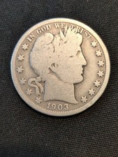 1903-O Barber Half Dollar 90% Silver New Orleans Mint Early US Coin picture