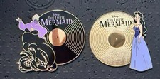 PALM Vanessa Chaser LE250 & Ursula LE500 Disney Villains Vinyl Records Jumbo Pin picture
