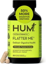 HUM Flatter Me Extra Strength Digestive Enzymes 60 Servings  US picture