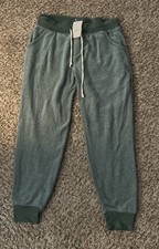 ALTERNATIVE Mens Moss Green  Cotton Terry Drawstring Jogger Pants XL NWT picture