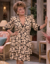 RueMcclanahan Owned & Worn 80's silk dress from Golden Girls Costumer picture