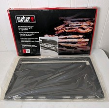READ GENUINE Weber 6789 Black Carbon Steel Full Size Griddle, Genesis 400 Series picture