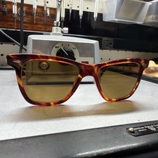 NOS American Optical JFK Cosmetan CX 25-49 Demi Amber Pre Saratoga 1956-1960 picture