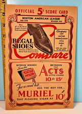 1936 Boston Red Sox v White Sox Program Foxx, Williams, Dickey Unscored (C) picture