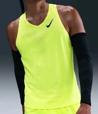 Nike AeroSwift Dri-FIT ADV Singlet Running Shirt FN4231-702 Volt Green Size L picture