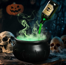 Caldero de Bruja Halloween con Niebla y Poción Flotante para Decoración Interior picture