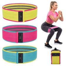 6Pcs Fabric Hip Resistance Bands Set, Non Slip Yoga Workout for Fitness Training picture