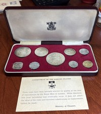 1966 BAHAMAS - OFFICIAL MINT SET (9) w/ 4 SILVER - ROYAL MINT w/ COA - 3 Oz ASW picture