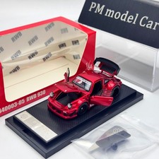 FG 1:64 Porsche RWB 930 Transparent Red Decoration Diecast Alloy Car Model picture